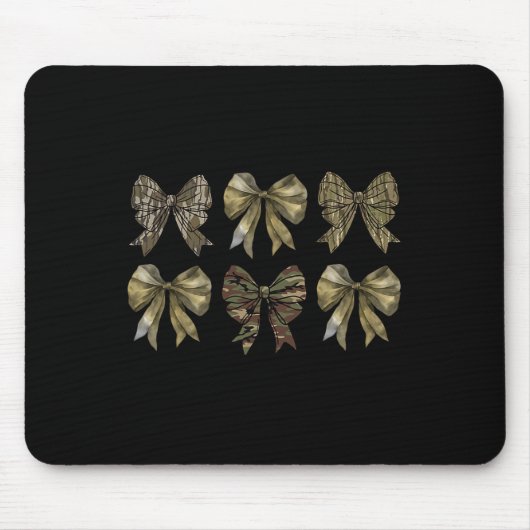 Camouflage Coquette Bow Duck Jäger Boys Mousepad (Vorne)