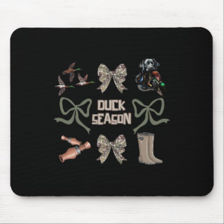 Camouflage Coquette Bow Duck Season Duck Jagd Frau Mousepad