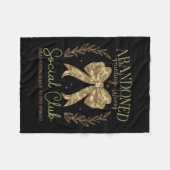 Camouflage Coquette Bow Funny Junting Ehefrau Spri Fleecedecke (Vorderseite (Horizontal))