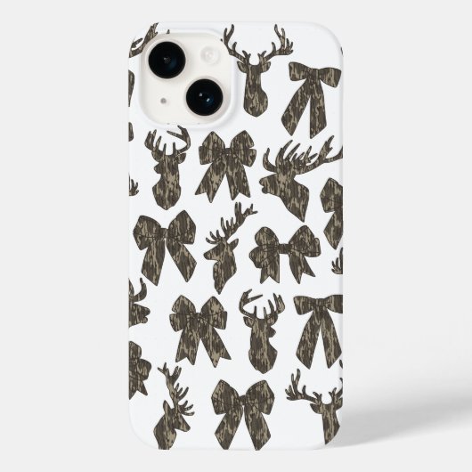 Camouflage Coquette Bow Hirsche Jagd Frauen Case-Mate iPhone Hülle (Rückseite)