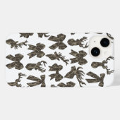 Camouflage Coquette Bow Hirsche Jagd Frauen Case-Mate iPhone Hülle (Rückseite (Horizontal))