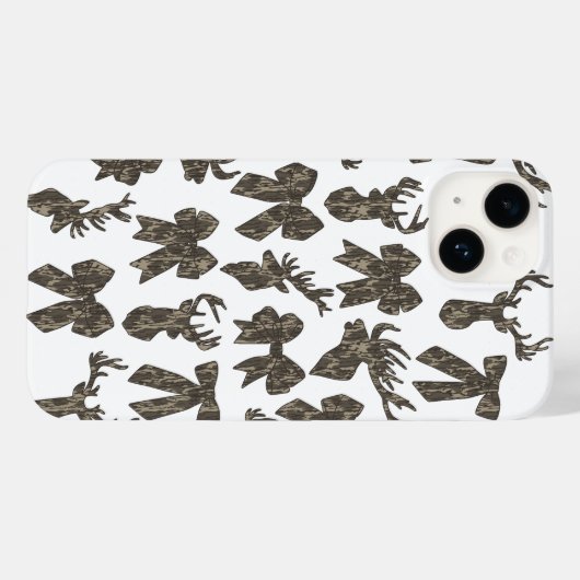 Camouflage Coquette Bow Hirsche Jagd Frauen Case-Mate iPhone Hülle (Rückseite (Horizontal))
