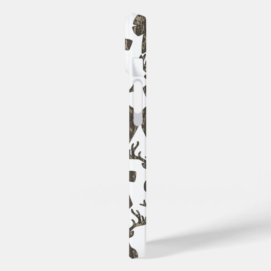 Camouflage Coquette Bow Hirsche Jagd Frauen Case-Mate iPhone Hülle (Rückseite / Links)