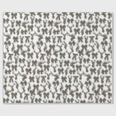 Camouflage Coquette Bow Hirsche Jagd Frauen Geschenkpapier (Flach)