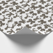 Camouflage Coquette Bow Hirsche Jagd Frauen Geschenkpapier (Ecke)