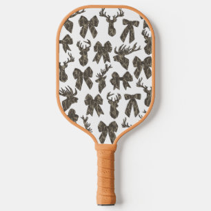 Camouflage Coquette Bow Hirsche Jagd Frauen Pickleball Schläger