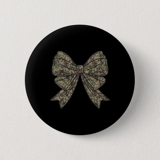 Camouflage Coquette Bow Hunt Duck Jagd Camouflage  Button (Vorderseite)
