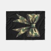 Camouflage Coquette Bow Hunt Duck Jagd Camouflage  Fleecedecke (Vorderseite (Horizontal))