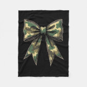 Camouflage Coquette Bow Hunt Duck Jagd Camouflage  Fleecedecke (Vorderseite)