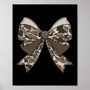 Camouflage Coquette Bow Hunt Duck Jagd Camouflage  Poster