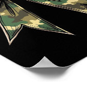 Camouflage Coquette Bow Hunt Duck Jagd Camouflage  Poster (Ecke)