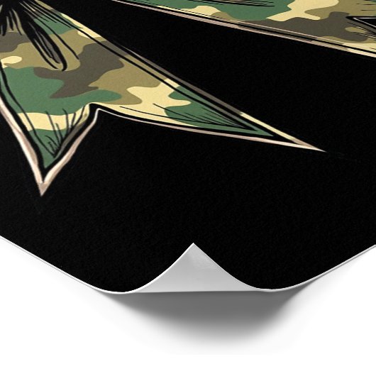 Camouflage Coquette Bow Hunt Duck Jagd Camouflage Poster (Ecke)