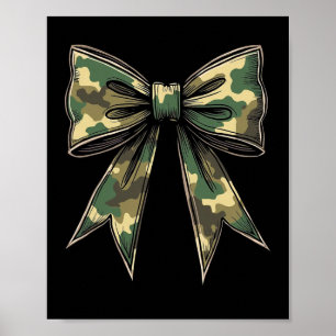 Camouflage Coquette Bow Hunt Duck Jagd Camouflage  Poster