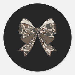 Camouflage Coquette Bow Hunt Duck Jagd Camouflage Runder Aufkleber