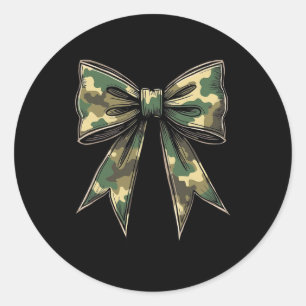 Camouflage Coquette Bow Hunt Duck Jagd Camouflage Runder Aufkleber