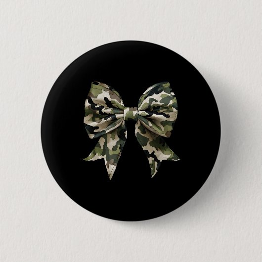 Camouflage Coquette Bow Hunt Ente Jagd Camouflage Button (Vorderseite)