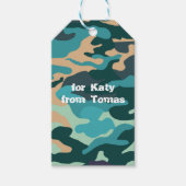 Camouflage Custom Gift Tag Geschenkanhänger (Vorderseite)