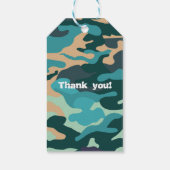 Camouflage Custom Gift Tag Geschenkanhänger (Rückseite)