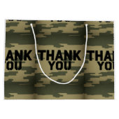 Camouflage "Danke" Geschenktasche Große Geschenktüte (Rückseite)