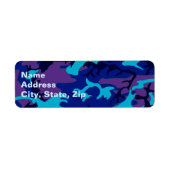 Camouflage Dark Blue und Lila Adresse (Vorne)
