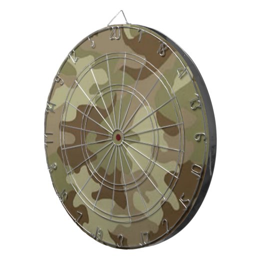 Camouflage Dart Board Dartscheibe (Vorderseite rechts)