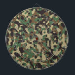 Camouflage Dartscheibe<br><div class="desc">Camouflage aus Holz. Woodland Tarnung Textur für große militärische Geschenke und großartige Geschenke für Soldaten,  Patrioten und Veteranen.</div>