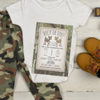 Camouflage Deer Buck oder Doe Baby Gender Reveal P