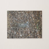 Camouflage Deer in Herbstlauben Puzzle (Horizontal)