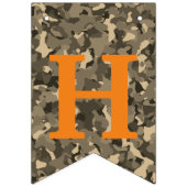 Camouflage Deer Junting Buck Men's Birthday Banner (Zweite Fahne)
