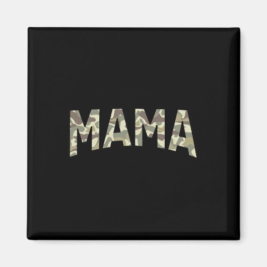 Camouflage der Alten Schule Mama Mütter Day Funny Magnet (Vorne)