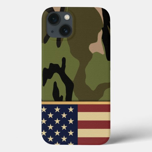 Camouflage der amerikanischen Flagge Case-Mate iPhone Hülle (Rückseite)