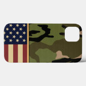 Camouflage der amerikanischen Flagge Case-Mate iPhone Hülle (Rückseite (Horizontal))