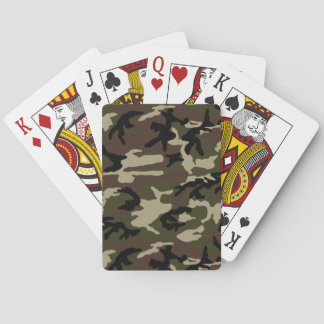 Camouflage der Armee tarnt Militär Spielkarten