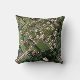 Camouflage der Army Green Circuit Board Kissen