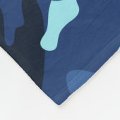 Camouflage der Blaumarinarmee Fleecedecke (Ecke)