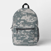 Camouflage der digitalen Natur Bedruckter Rucksack (Vorderseite)
