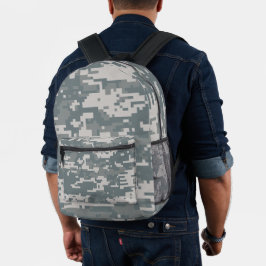 Camouflage der digitalen Natur Bedruckter Rucksack