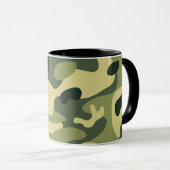 Camouflage der grünen Armee Camouflage Muster Tasse (VorderseiteRechts)