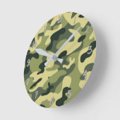 Camouflage der grünen Armee Camouflage Personalisi Runde Wanduhr (Winkel)