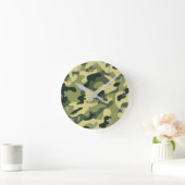 Camouflage der grünen Armee Camouflage Personalisi Runde Wanduhr (Zuhause)