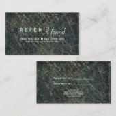 Camouflage der Grünen & Silbernen Armee Sparkle Sa Empfehlungskarte (Vorne/Hinten)