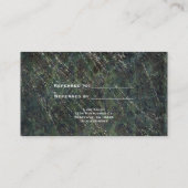 Camouflage der Grünen & Silbernen Armee Sparkle Sa Empfehlungskarte (Rückseite)