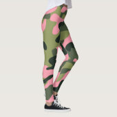 Camouflage der grünen und rosa Armee Leggings (Rechts)