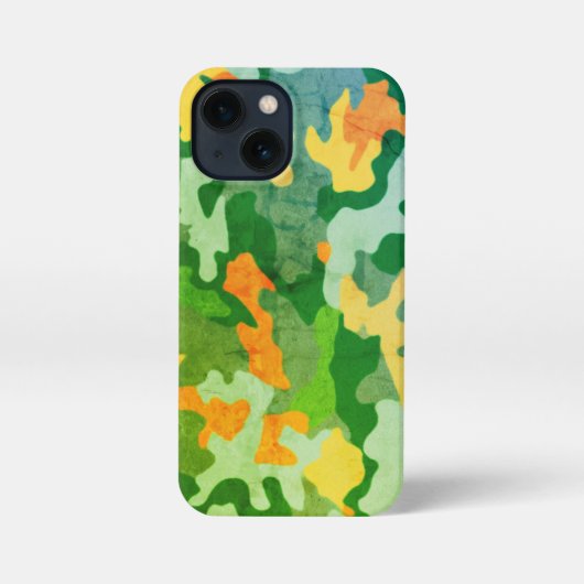 Camouflage der hellen Farbe iPhone Hülle (Rückseite)