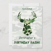 Camouflage der Hirschjagd Einladung (Vorderseite)