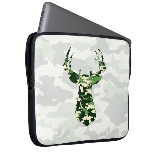 Camouflage der Hirschjagd Laptopschutzhülle (Vorne Rechts)