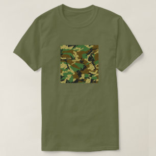 Camouflage der Holzflächen T-Shirt