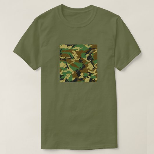 Camouflage der Holzflächen T-Shirt (Design vorne)