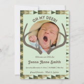 Camouflage der Jagd Mädchen oder Junge Ankündigung (Vorderseite)