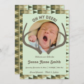 Camouflage der Jagd Mädchen oder Junge Ankündigung (Vorne/Hinten)